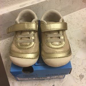 Stride Rite gold shoes size 5